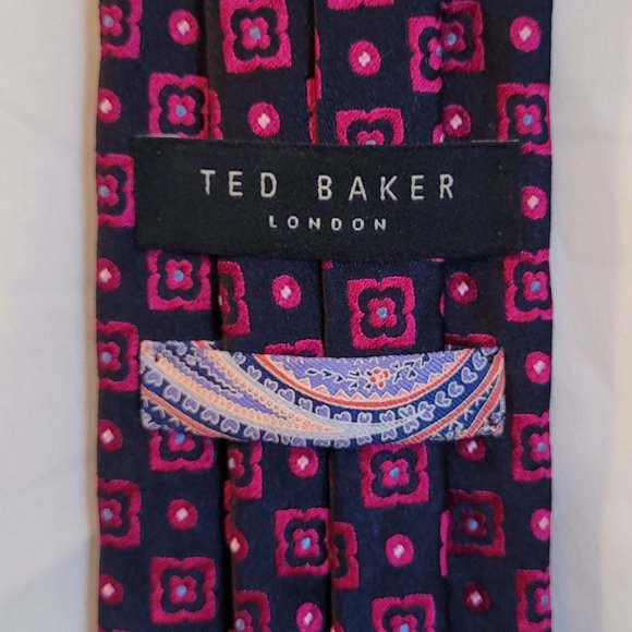 Ted Baker Tie- 100% Silk - Picture 3 of 8